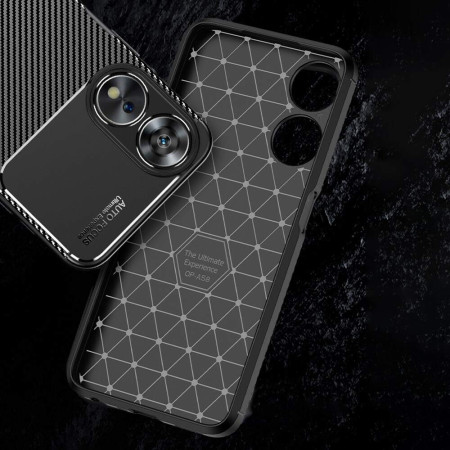 Husa pentru Oppo A58 5G / A78 5G, CarbonFiber, Premium, Black