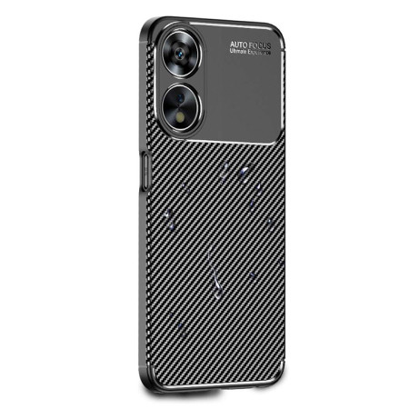 Husa pentru Oppo A58 5G / A78 5G, CarbonFiber, Premium, Black