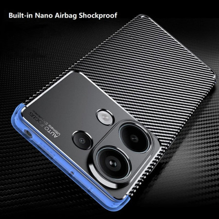 Husa pentru Xiaomi Poco X6 Pro, CarbonFiber, Black