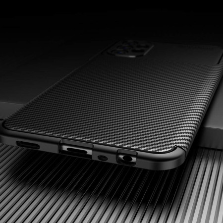 Husa pentru Samsung Galaxy A13 4G, CarbonFiber, Premium, Black