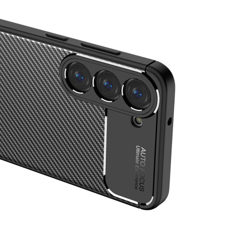 Husa pentru Samsung Galaxy S23, CarbonFiber, Premium, Black