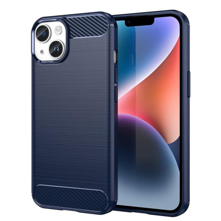 Husa Carbon pentru iPhone 14, Tech Protects, Blue