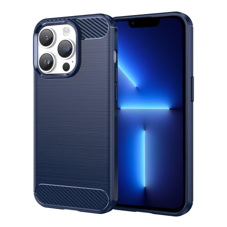 Husa Carbon pentru iPhone 13 Pro, Tech Protects, Blue