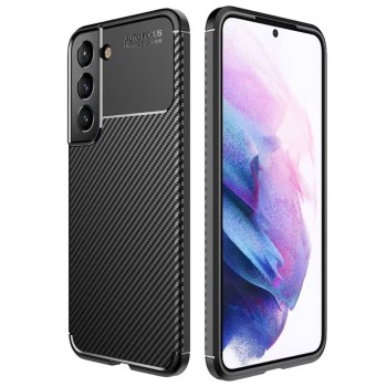 Husa pentru Samsung Galaxy S21 FE 5G, CarbonFiber, Premium, Black