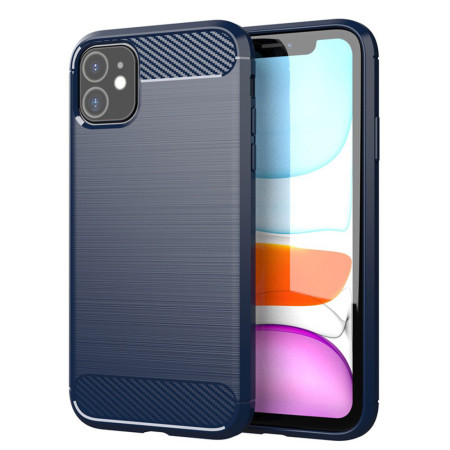 Husa Carbon pentru iPhone 11, Tech Protects, Blue