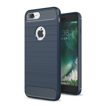 Husa Carbon pentru iPhone 7 Plus, Tech Protects, Blue