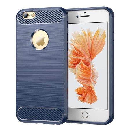 Husa Carbon pentru iPhone 6/ 6S, Tech Protects, Blue