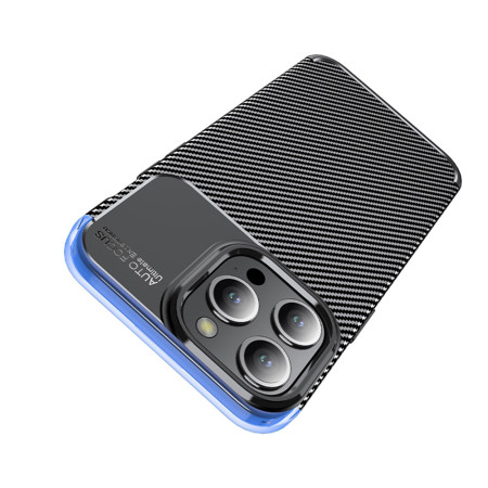 Husa pentru iPhone 13 Pro, CarbonFiber, Premium, Black