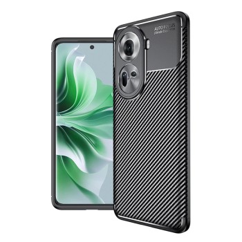 Husa pentru Oppo Reno 11, CarbonFiber, Black