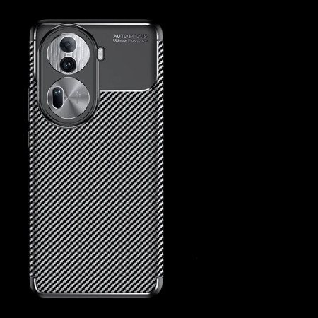 Husa pentru Oppo Reno 11, CarbonFiber, Black