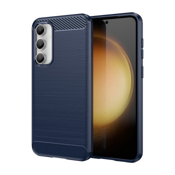 Husa Carbon pentru Samsung Galaxy S23 FE, Tech Protects, Blue