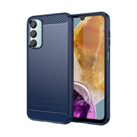 Husa Carbon pentru Samsung Galaxy M15, Tech Protects, Blue