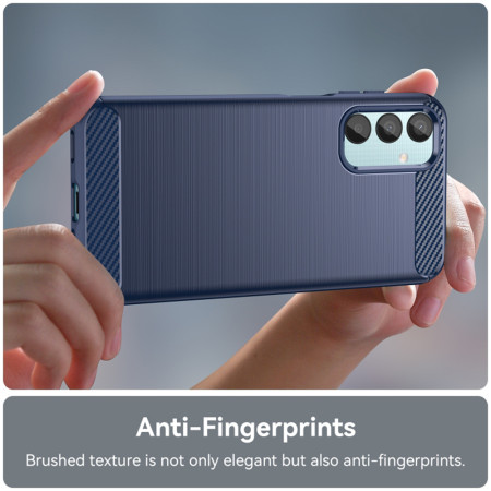 Husa Carbon pentru Samsung Galaxy M15, Tech Protects, Blue