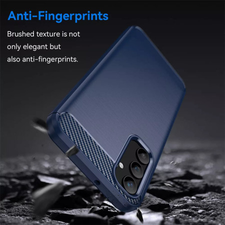 Husa Carbon pentru Samsung Galaxy A53 5G, Tech Protects, Blue