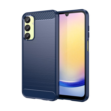 Husa Carbon pentru Samsung Galaxy A25 5G, Tech Protects, Blue