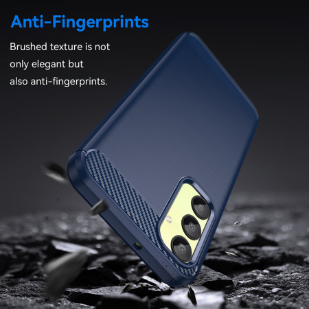 Husa Carbon pentru Samsung Galaxy A25 5G, Tech Protects, Blue