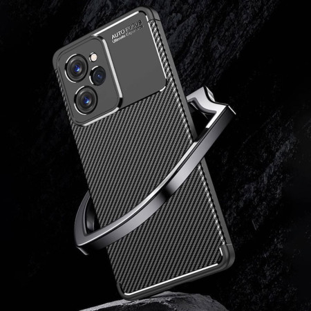 Husa pentru Xiaomi Redmi Note 12 Pro 5G / Poco X5 Pro, CarbonFiber, Premium, Black