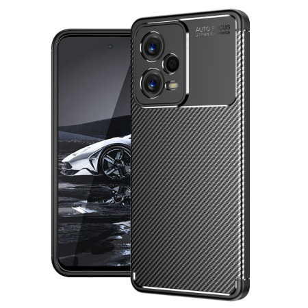 Husa pentru Xiaomi Redmi Note 12 5G / Poco X5, CarbonFiber, Premium, Black