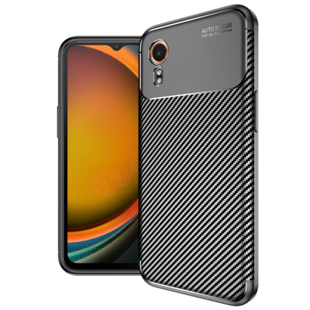 Husa pentru Samsung Galaxy Xcover 7, CarbonFiber, Premium, Black