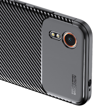 Husa pentru Samsung Galaxy Xcover 7, CarbonFiber, Premium, Black