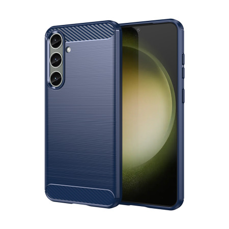 Husa Carbon pentru Samsung Galaxy S24 Plus, Tech Protects, Blue