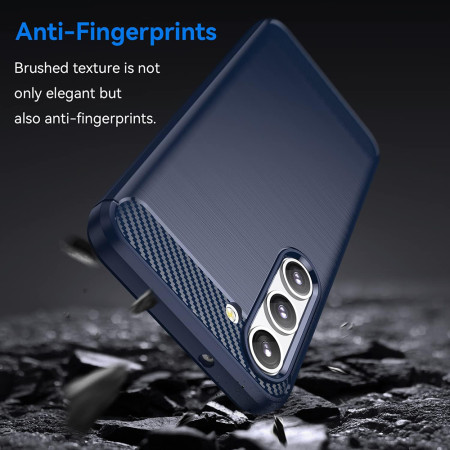 Husa Carbon pentru Samsung Galaxy S23 Plus, Tech Protects, Blue