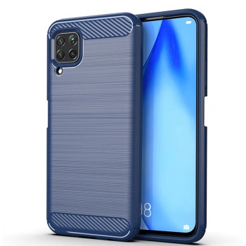 Husa Carbon pentru Huawei P40 Lite, Tech Protects, Blue