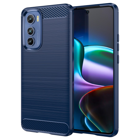 Husa Carbon pentru Motorola Edge 30, Tech Protects, Blue