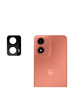 Folie Protectie Camera Motorola Moto G04 / G04s / G24 / G24 Power - 9H Sticla Securizata, Anti Explozie, Protectie Zgarieturi, Negru