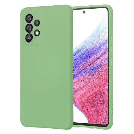 Husa Premium din Silicon pentru Samsung Galaxy A53 5G - SoftFlex, Microfibra, Mint Green