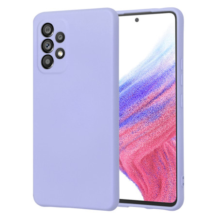 Husa Premium din Silicon pentru Samsung Galaxy A53 5G - SoftFlex, Microfibra, Light Purple
