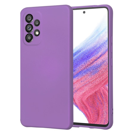 Husa Premium din Silicon pentru Samsung Galaxy A53 5G - SoftFlex, Microfibra, Purple
