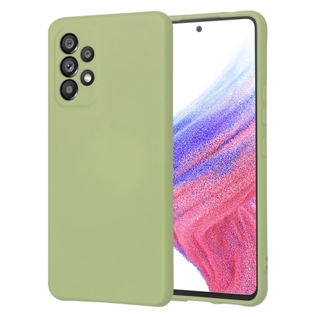 Husa Premium din Silicon pentru Samsung Galaxy A53 5G - SoftFlex, Microfibra, Matcha