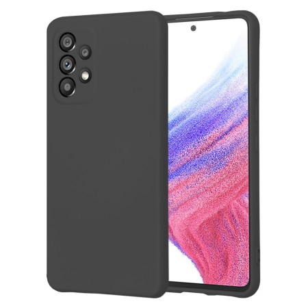 Husa Premium din Silicon pentru Samsung Galaxy A53 5G - SoftFlex, Microfibra, Black