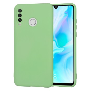 Husa Premium din Silicon pentru Huawei P30 Lite / P30 Lite New Edition - SoftFlex, Microfibra, Mint Green