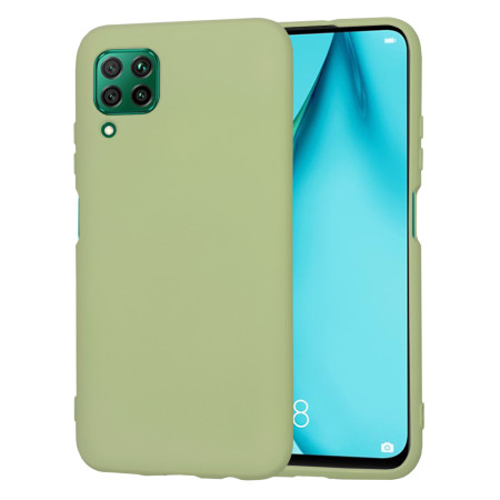 Husa Premium din Silicon pentru Huawei P40 Lite - SoftFlex, Microfibra, Matcha