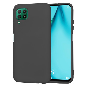 Husa Premium din Silicon pentru Huawei P40 Lite - SoftFlex, Microfibra, Black