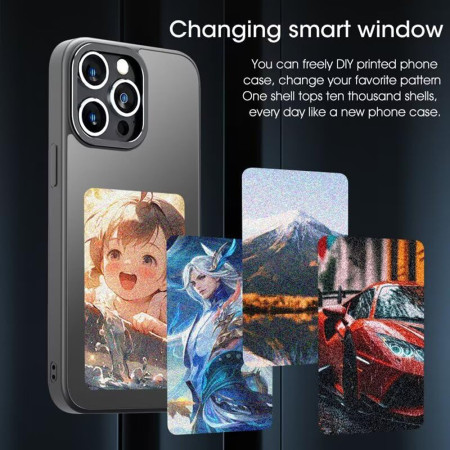 Husa SmartScreen NFC pentru iPhone 13 Pro Max, Protectie si Tehnologie, Negru