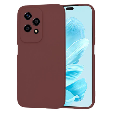 Husa Premium din Silicon pentru Honor 200 Lite - SoftFlex, Microfibra, Plum Red