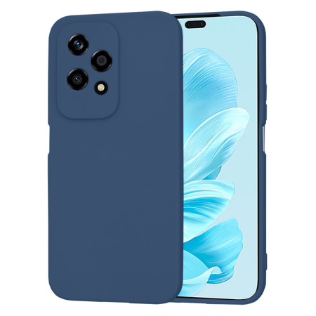 Husa Premium din Silicon pentru Honor 200 Lite - SoftFlex, Microfibra, Navy Blue