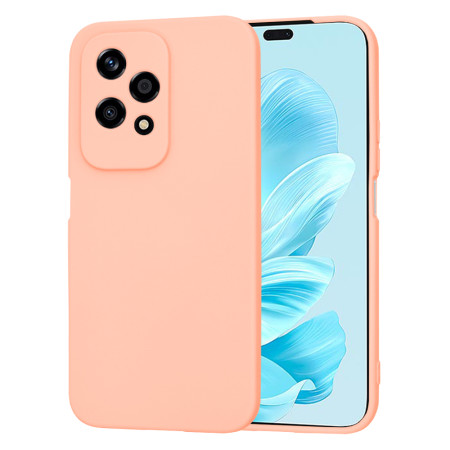 Husa Premium din Silicon pentru Honor 200 Lite - SoftFlex, Microfibra, Chalk Pink