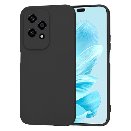 Husa Premium din Silicon pentru Honor 200 Lite - SoftFlex, Microfibra, Black