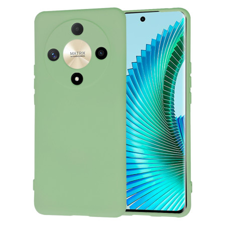 Husa Premium din Silicon pentru Honor Magic6 Lite - SoftFlex, Microfibra, Mint Green
