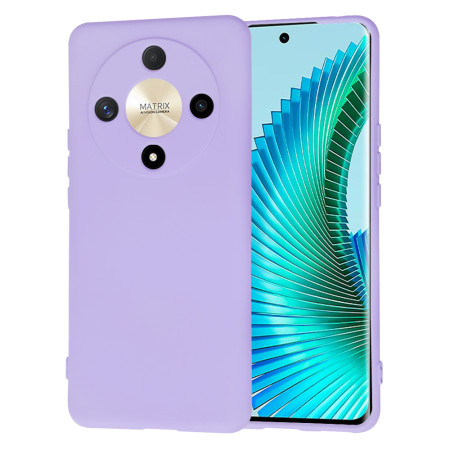 Husa Premium din Silicon pentru Honor Magic6 Lite - SoftFlex, Microfibra, Light Purple