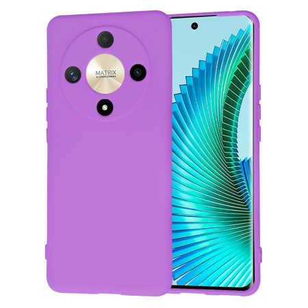 Husa Premium din Silicon pentru Honor Magic6 Lite - SoftFlex, Microfibra, Purple