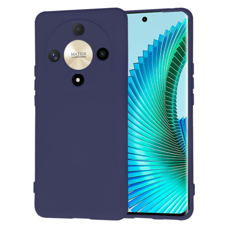 Husa Premium din Silicon pentru Honor Magic6 Lite - SoftFlex, Microfibra, Navy Blue