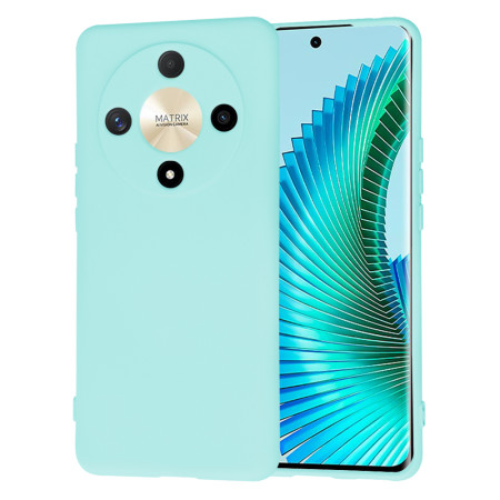 Husa Premium din Silicon pentru Honor Magic6 Lite - SoftFlex, Microfibra, Sea Blue