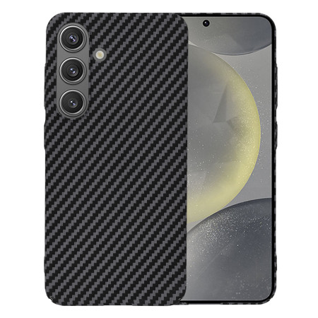 Husa Slim Carbon pentru Samsung Galaxy S24 - Protectie Premium FiberShell, Black