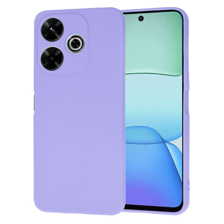 Husa Premium din Silicon pentru Xiaomi Redmi 13 / Poco M6 4G - SoftFlex, Microfibra, Light Purple