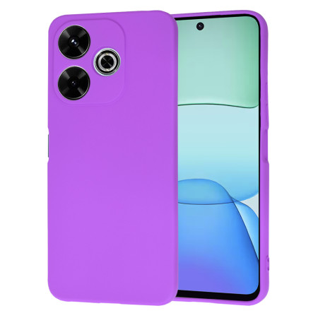 Husa Premium din Silicon pentru Xiaomi Redmi 13 / Poco M6 - SoftFlex, Microfibra, Purple